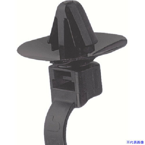 ■PANDUIT 傘型ウイングプッシュマウント型結束バンド 耐熱性黒(500本入) PLUP40SD30(8146502)×2[送料別途お見積り][法人限定][掲外取寄]