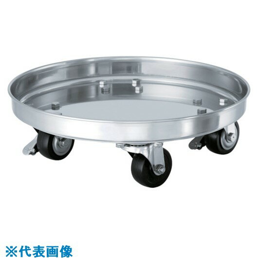 ■MONOVATE テーパー型容器用専用台車(SSゴム車) KM43TP(8147267)[法人・事業所限定][外直送元]