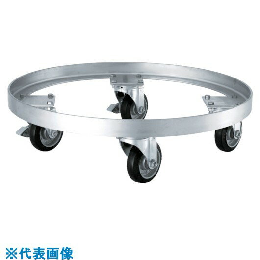■MONOVATE テーパー型容器用専用台車(SSゴム車) KM565HTP(8147269)[法人・事業所限定][外直送元]