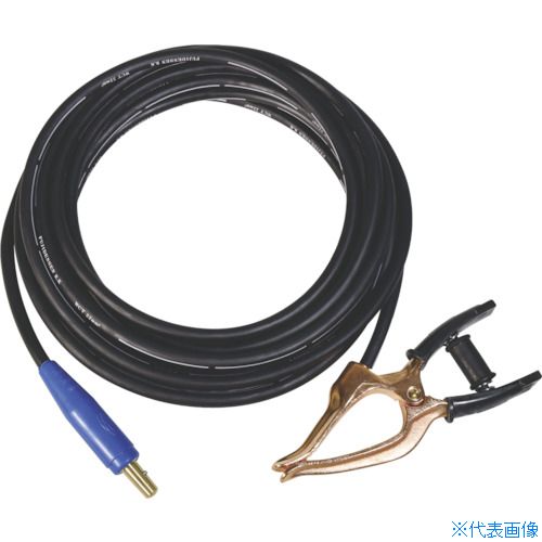 ■NICHIDO アースクリップ(オスジョイント付) 5m WCT22sq NAEJ5(8147551)