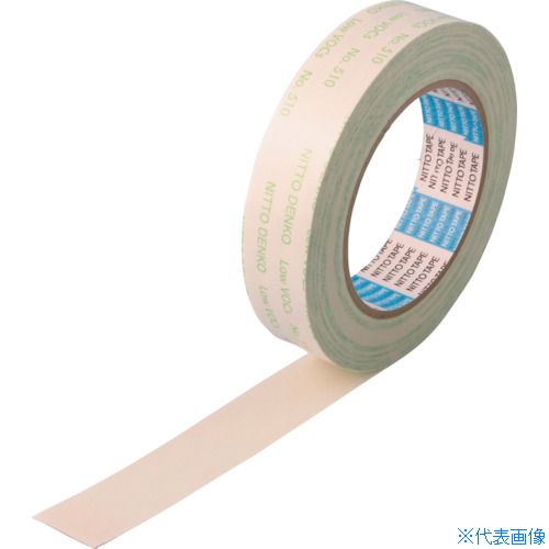 オレンジブック トラスコ中山　TRUSCO日東 低VOC両面テープ(無溶剤タイプ) No.510 40mm×20m ホワイト 〔品番:51040〕[ 注番:8160316]特長●有機溶剤（トルエン、キシエン、酢酸エチルなど）を使用していません。●VOCの放散量が、厚生労働省の室内濃度指針値以下です。●基材に不織布を使用しており、被着体への馴染み・追従性が良好です。●低臭、低VOCです。●保持力に優れます。用途●自動車内装部品の接着に。●住宅室内部材の接着に。●家電・OA機器の部品固定に。仕様●色：ホワイト●幅(mm)：40●長さ(m)：20●厚さ(mm)：0.15●テープカット条件：手で切断可能●粘着力(N/10mm)：6●使用温度範囲(℃)：0℃〜60℃●粘着力(N/25mm)：15仕様2材質/仕上●基材：不織布●粘着剤：無溶剤型アクリル系セット内容/付属品注意原産国（名称）日本JANコード4953871221523本体質量248gオレンジブック トラスコ中山　TRUSCO日東 低VOC両面テープ(無溶剤タイプ) No.510 40mm×20m ホワイト 〔品番:51040〕[注番:8160316][本体質量：248g]《包装時基本サイズ：120×120×40》〔包装時質量：264g〕分類》梱包用品》テープ用品》両面テープ☆納期情報：仕入れ先通常在庫品 (欠品の場合有り)
