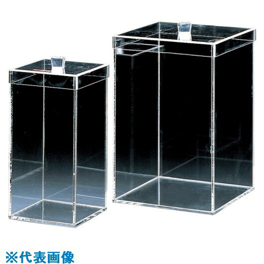 ■サンプラ 角型標本瓶 5L 02312(8162642)[送料別途お見積り][法人限定][掲外取寄]
