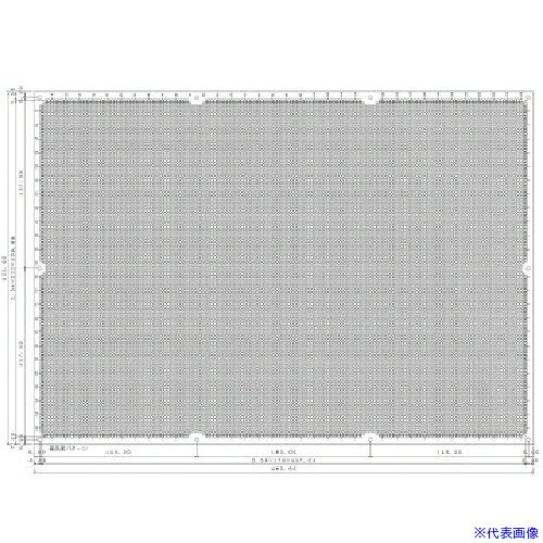 オレンジブック トラスコ中山　TRUSCOサンハヤト ユニバーサル基板 325×460mm 穴径0.9φ 〔品番:ICB1000G〕[ 注番:8163106]特長●試作した電子回路を実配線し、動作確認ができます。●電子工作や試作実験に最適です。用途●実験や電子回路の確認に仕様●板厚(t)：1.6●仕上処理：ハンダ部品面白色シルク印刷●パターン：2.54mmピッチドット●サイズ(mm)：325×460●穴径(φ)：0.9仕様2材質/仕上●ガラスエポキシ（FR-4）セット内容/付属品注意原産国（名称）日本JANコード4931442080014本体質量0gオレンジブック トラスコ中山　TRUSCOサンハヤト ユニバーサル基板 325×460mm 穴径0.9φ 〔品番:ICB1000G〕[注番:8163106]分類》電子機器》電気・電子部品》基板用品☆納期情報：メーカー取り寄品（弊社より発送）