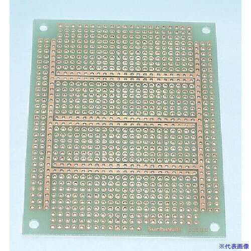 オレンジブック トラスコ中山　TRUSCOサンハヤト ユニバーサル基板 72×95mm 穴径1.0φ 〔品番:ICB293GU〕[ 注番:8163124]特長●試作した電子回路を実配線し、動作確認ができます。●電子工作や試作実験に最適です。用途●実験や電子回路の確認に仕様●板厚(t)：1.2●仕上処理：フラックス部品面白色シルク印刷●パターン：2.54mmピッチICパターン●穴径(φ)：1.0●サイズ(mm)：72×95仕様2材質/仕上●ガラスコンポジットセット内容/付属品注意原産国（名称）日本JANコード4931442029334本体質量0gオレンジブック トラスコ中山　TRUSCOサンハヤト ユニバーサル基板 72×95mm 穴径1.0φ 〔品番:ICB293GU〕[注番:8163124]分類》電子機器》電気・電子部品》基板用品☆納期情報：メーカー取り寄品（弊社より発送）