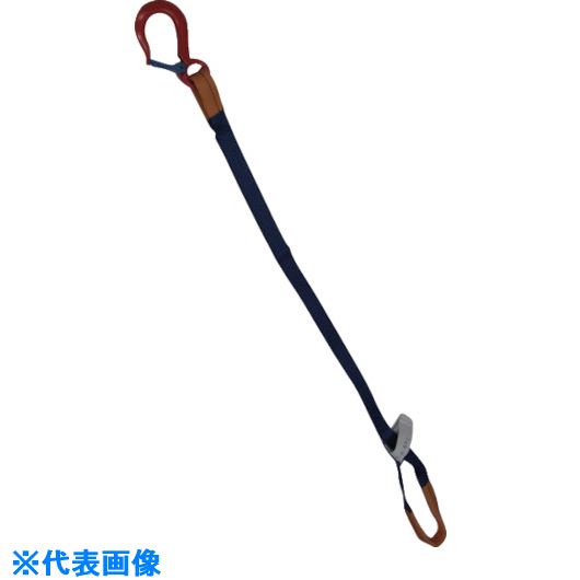 ■シライ ベルトスリング ”金具付き”シグナルスリング［［R上］］ KSEF 1.5トン 長さ2.5m KSEF1.5X2.5(8170603)[送料別途お見積り][法人限定][掲外取寄]