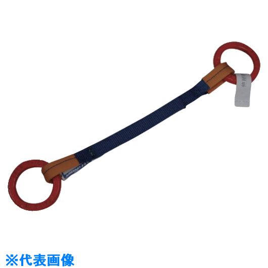 ■シライ ベルトスリング ”金具付き”シグナルスリング[[R上]] KSRR 1.0トン 長さ1.0m KSRR1X1.0(8170669)(4.0)