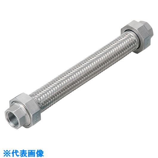 オレンジブック トラスコ中山　TRUSCONFK フィットユニオン式フレキシブルホース(無溶接式) ユニオンSUS304(ALLSUS304) 40A×900L 〔品番:NK1100SUS30440A900L〕[ 注番:8171220]特長●継手の組み込みが無溶接のため、耐食性が良好です。●耐熱・耐圧力・耐震性に優れています。●実用新案登録第3072005号です。用途●配管の芯ズレ吸収および振動吸収。●地盤沈下・地震対策。●適用流体:冷温水・蒸気・油類・ガス（非腐食性流体に限る）仕様●呼び径A：40●呼び径B：1 1/2●全長(mm)：900●適合流体：冷温水・蒸気・油類・ガス(非腐食性流体に限る)●呼び径(mm)：48.60仕様2●使用温度範囲：〜200℃●最高使用圧力：1MPa材質/仕上●フレキ部:SUS304●ユニオン部:FCMB(鋳鉄)(NK-110タイプ):SUS304(NK-113タイプ)セット内容/付属品注意原産国（名称）日本JANコード本体質量2.794kgオレンジブック トラスコ中山　TRUSCONFK フィットユニオン式フレキシブルホース(無溶接式) ユニオンSUS304(ALLSUS304) 40A×900L 〔品番:NK1100SUS30440A900L〕[注番:8171220][本体質量：2.794kg]分類》工事・照明用品》管工機材》フレキシブルメタルホース☆納期情報：メーカー取り寄品（弊社より発送）