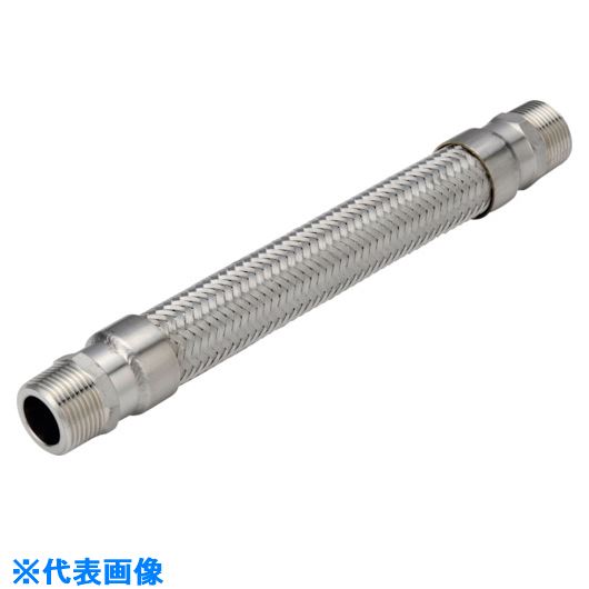 ■NFK オスニップル式フレキシブルホース 六角ニップルSUS304(ALLSUS304) 15A×400L NK1500SUS30415A400L..