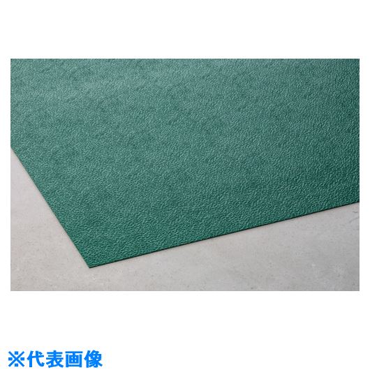 ■テラモト トリプルシート 緑 2.3mm 1X1m MR1540801(8172912)[送料別途お見積り][法人限定][掲外取寄]