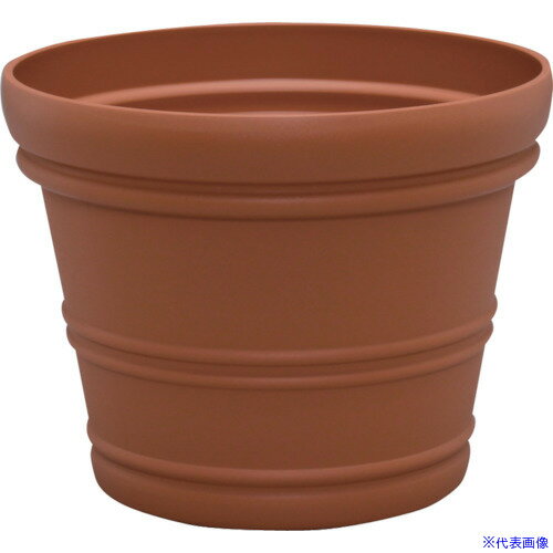オレンジブック トラスコ中山　TRUSCOIRIS 199970 バレンシアポット ブラウン 17号 〔品番:146604〕[ 注番:8178465]特長●イタリア製陶器鉢（テラコッタ）風のデザインを取り入れました。●専用スノコが付いていま...