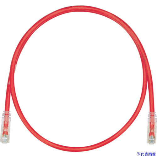 ■PANDUIT カテゴリ6UTPパッチコード 2.5m 赤 UTPSP2.5MRDY(8180848)×10[送料別途お見積り][法人限定][..