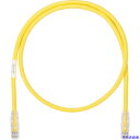 ■PANDUIT カテゴリ6UTPパッチコード 3m 黄 UTPSP3MYLY(8180886)