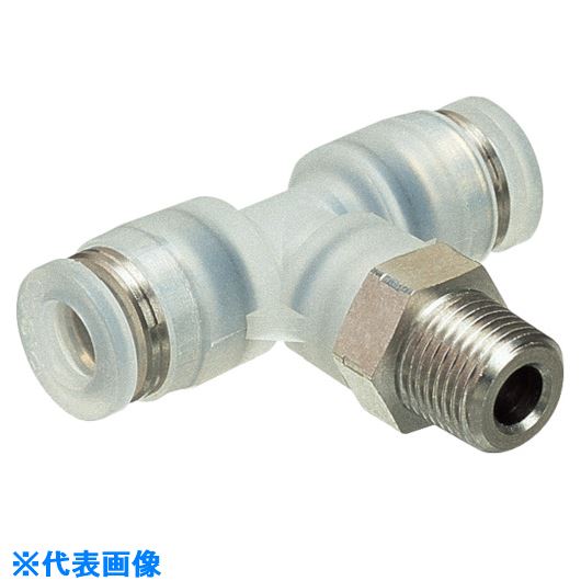 オレンジブック トラスコ中山　TRUSCOPISCO チューブフィッティングPP ティーチューブ10ネジR3/8SUS 〔品番:PPB1003SUS〕[ 注番:8181752]特長●本体材質には、クリーン環境に適したPPを採用しました。●ねじ部はSUS304を採用しています。●禁油仕様です。●樹脂本体色はクリアで流体の確認が可能です。仕様●適合チューブ外径D(mm)：10●接続口径：R3/8●使用流体：空気、水、その他薬品●使用温度範囲(℃)：0〜80(凍結なきこと)●使用圧力：1.0MPa (0〜20℃)仕様2材質/仕上●樹脂本体：PP●ネジ部金属本体：SUS304●金属部：SUS304●シールゴム：EPDMセット内容/付属品注意原産国（名称）日本JANコード本体質量44gオレンジブック トラスコ中山　TRUSCOPISCO チューブフィッティングPP ティーチューブ10ネジR3/8SUS 〔品番:PPB1003SUS〕[注番:8181752][本体質量：44g]《包装時基本サイズ：150×100×19》〔包装時質量：45g〕分類》空圧用品》流体継手・チューブ》チューブ継手☆納期情報：メーカー取り寄品（弊社より発送）