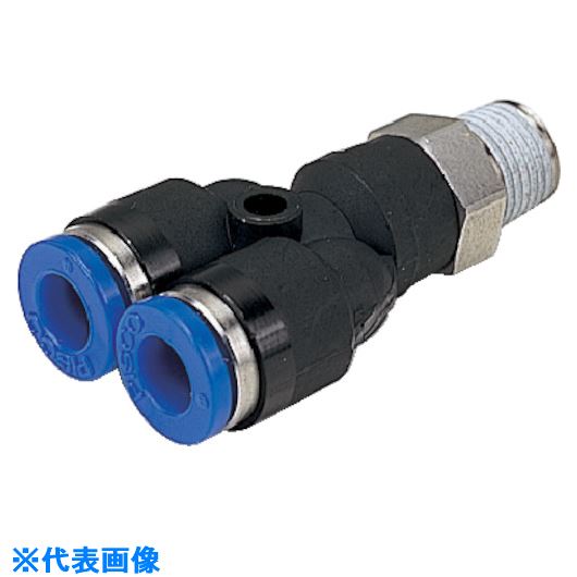 ■PISCO 耐腐蝕性SUS303相当継手 ブランチワイチューブ4ネジM6X1 SPX4M6(8182209)[送料別途お見積り][法人限定][掲外取寄]