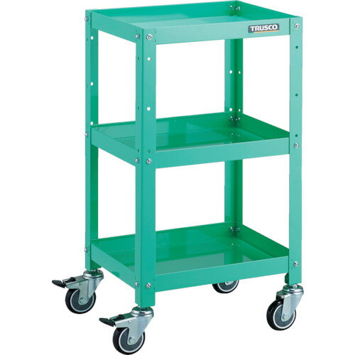 ■TRUSCO ツールワゴン ラビットワゴン 400X350 ウレタン車輪 ヤンググリーン RBW743UYG(8183152)