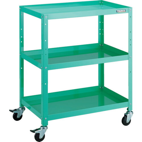 ■TRUSCO ツールワゴン ラビットワゴン 700X450 ゴム車輪 ヤンググリーン RBW973YG(8183232)