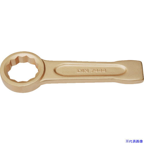 オレンジブック トラスコ中山　TRUSCOBAHCO ノンスパーキングリングエンド打撃レンチ 二面幅寸法69mm 〔品番:NS10469〕[ 注番:8183513]特長●火花が散らない、非磁性、耐腐食性のある工具です。●国際規格DIN7444とISO準じて製造されています。●EUで認可されている研究機関とBAMから認定されています。●ハンマーで打撃し、大型ボルトを締めます。仕様●二面幅寸法(mm)：69●全長(mm)：320仕様2材質/仕上●材質：アルミニウム青銅セット内容/付属品注意原産国（名称）中国JANコード7314150294749本体質量2200gオレンジブック トラスコ中山　TRUSCOBAHCO ノンスパーキングリングエンド打撃レンチ 二面幅寸法69mm 〔品番:NS10469〕[注番:8183513][本体質量：2200g]分類》手作業工具》防爆用品》防爆レンチ・スパナ☆納期情報：メーカー取り寄品（弊社より発送）