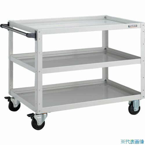 ■TRUSCO ツールワゴン イーグルワゴン 900X600XH740 3段 ホワイト EGW793W(8183785)