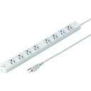 ■SANWA 工事物件雷ガードタップ ノーマルコンセント 8個口 ケーブル長3m TAPK8NSP3(8184048)(2)