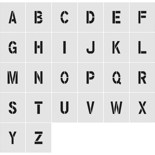 ��IM ���ƥ󥷥� A��Z 1���å�26��ñ�� ʸ��������50��40mm ASTSETA5040(8186147)