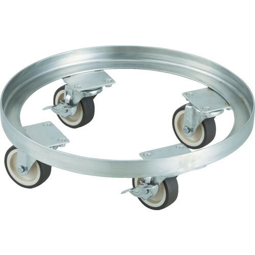 ■TRUSCO SUS304 タンク台車 25L ステン金具 NU車輪 STA25SNU(8189520)[法人限定][直送元](4.0)