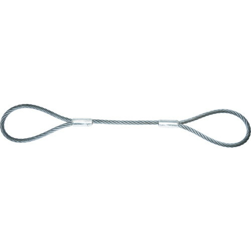 ■TRUSCO ワイヤーロープスリング Aタイプ アルミロック 18mmX6m TWAL18S6(8191710)...