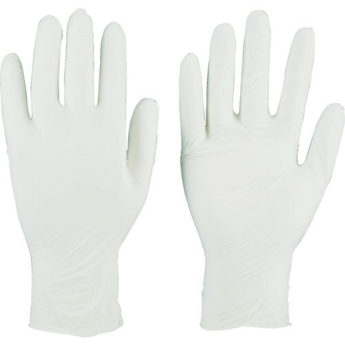 ■TRUSCO ニトリル製使い捨て極薄手袋 粉無し M ホワイト (200枚入) TGL440M(8191759)