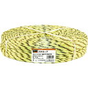■TRUSCO PPロープ 幅5mmX長さ300m 黄黒 PP5300YB(8195082)