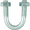■TRUSCO SGP用Uボルト ユニクロ 呼び径15A ねじ径W3/8 TSGP2BT15A(8199870)