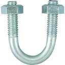 ■TRUSCO SGP用Uボルト ユニクロ 呼び径25A ねじ径W3/8 TSGP2BT25A(8199872)