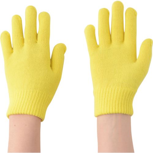 Daily Necessities - ■勝星 のびのび手袋 黄 371505(8199995)×5[送料別途お見積り][法人限定][掲外取寄]