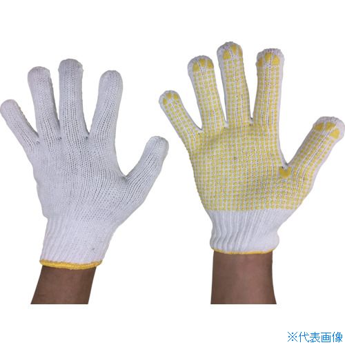 オレンジブック トラスコ中山　TRUSCO勝星 手護神 5双組 L 〔品番:NO283871〕[ 注番:8200087]特長●塩化ビニル樹脂による高いグリップ力です。●ポリエステル繊維なので汚れを落としやすいです。●軍手の厚みがあり、優れた保護性と耐久性です。●7ゲージ厚手タイプです。●より手にフィットする小指下がり構造です。●指先の破れを抑制する補強加工がしてあります。用途●一般作業、運搬作業、土木建築等に。仕様●色：ホワイト●サイズ：L●ゲージ数：7●全長(cm)：23●手のひら周り(cm)：10●中指長さ(cm)：8.5●厚さ(mm)：10●リストカラー：イエロー●すべり止め：イエロー●手袋：白仕様2●7ゲージ編材質/仕上●繊維部：ポリエステル・綿・他●樹脂部：塩化ビニールセット内容/付属品注意●高温のものに触れないでください。●回転部分を伴う機械作業に使用しないでください。●薬品・溶剤・油類など人体に有害な品物を扱う作業には使用しないでください。●電気作業には使用しないでください。原産国（名称）中国JANコード4972966283871本体質量307gオレンジブック トラスコ中山　TRUSCO勝星 手護神 5双組 L 〔品番:NO283871〕[注番:8200087][本体質量：307g]《包装時基本サイズ：301×116×81》〔包装時質量：61g〕分類》保護具》作業手袋》すべり止め手袋☆納期情報：仕入れ先通常在庫品 (欠品の場合有り)