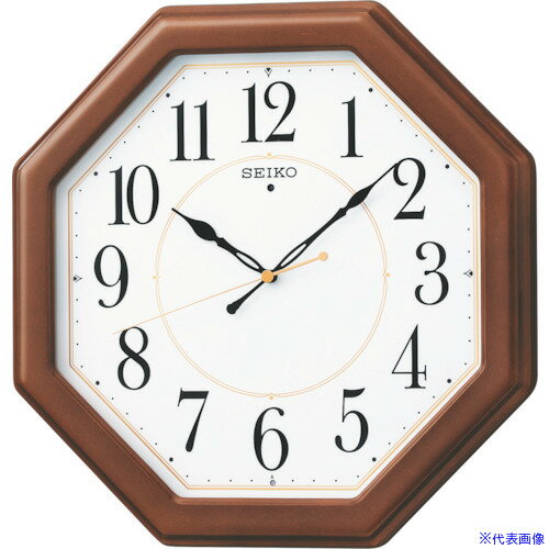 ■SEIKO 電波掛時計 木枠 KX389B(8202504)[送料別途お見積り][法人限定][掲外取寄]