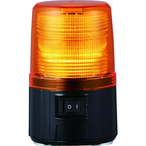 ■PATLITE 電池式フラッシュ表示灯 イエロー PFHBTY(8202786)