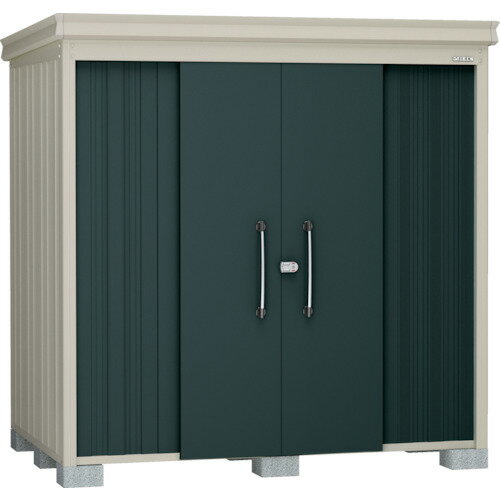 ■DAIKEN 物置ガーデンハウス DM-Z2115棚板付一般型 マカダムグリーン DMZ2115MG(8204871)[送料別途お見積り][法人限定][直送](4)