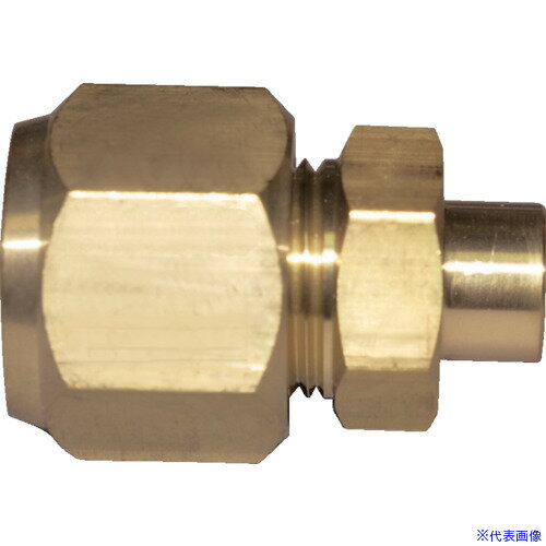 ■FLOBAL 冷媒フレアージョイント ロー付ハーフユニオンN付 07201228 FF44N(8206262)[送料別途お見積り]..