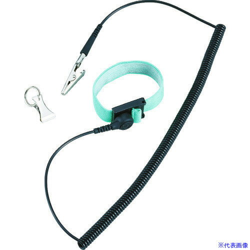 ■白光 リストストラップ 442B 1.5M ライトグリーン 442B04(8248359)(4.0)