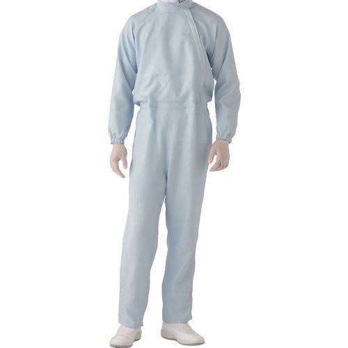 ■ミドリ安全 高通気性超静電クリーンウェア ブルー LL C1001BLL(8258873)[送料別途お見積り][法人限定]..
