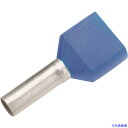 ■PANDUIT 絶縁付きフェルール端子 ツインワイヤー用 青 250個入り FTD80−13−TL FTD8013TL(8278733...