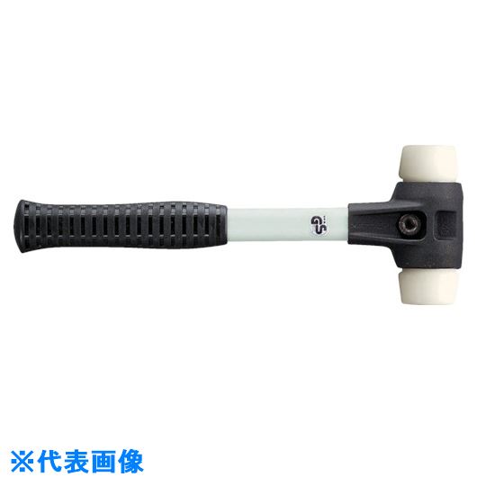 ■HALDER SIMPLEX プラスチックハンマー 強化型鋳鉄ハウジング、グラスファイバー製ハンドル 径(50)mm ナイロン(白) 3708.050(8280124)