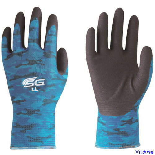 ■トワロン ニトリル背抜き手袋 SG−A002 ミリタリーブルー LL SGA002LL(8280757)