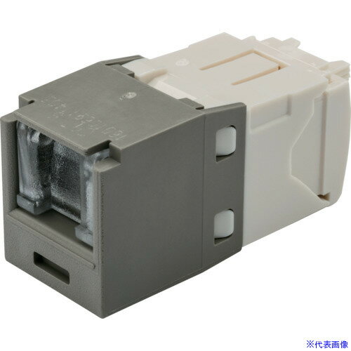 ■PANDUIT カテゴリ6 シャッター付モジュラージャック ライトグレー CJH688TGIG(8285890)