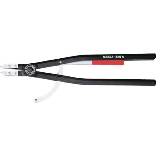 ■HAZET 大型スナップリングプライヤー 穴用 1846A5(8288399)[送料別途お見積り][法人限定][掲外取寄]