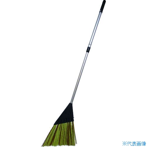 オレンジブック トラスコ中山　TRUSCOコンパル ウルトラ伸縮ホーキ 〔品番:029796〕[ 注番:8289553]特長●「しなやかな毛」と「コシのある毛」のミックスで小さなゴミから落葉・ジャリなどのお掃除に便利です。●伸縮式で用途に合...