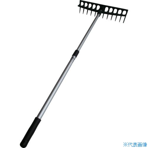 ■コンパル アルミ伸縮レーキ12本爪 030211(8289564)