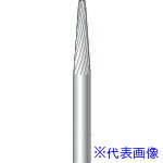 ■ナカニシ チタンコート超硬カッター テーパー先丸型 シングルカット φ3×12.7×軸φ3 8° 21296(8292938)