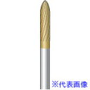 ■ナカニシ チタンコート超硬カッター 砲弾型 シングルカット φ3×12.7×軸φ3 21322(8292940)