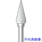 ■ナカニシ 超硬カッター テーパー型 シングルカット φ6.3×12.7×軸φ3 22° 24454(8293093)