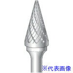 ■ナカニシ 超硬カッター テーパー型 ダブルカット φ12.7×22×軸φ6 28° 26144(8293176)