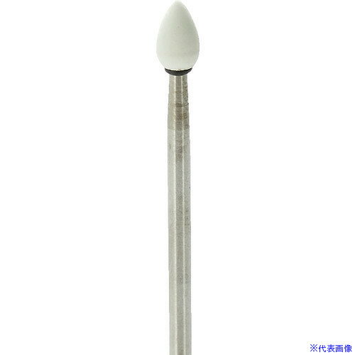 ■ナカニシ 軸付砥石 10本入 雫型 φ4×7×軸φ2.34 WA #500 42065(8293384)